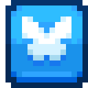 a pixelart redition of the BlueSky logo