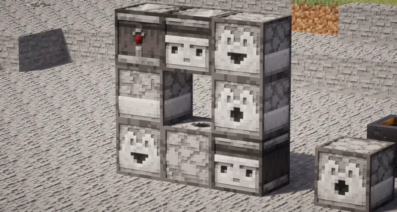 Textures of many functional blocks have been added