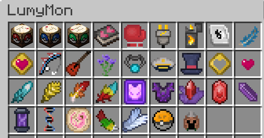 LumyMon Blocks and Items - Beta 0.3