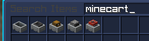 The minecarts (excluding command block minecart)