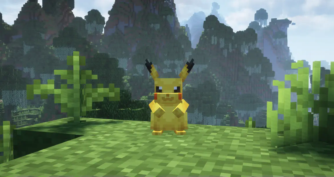 Pikachu in background