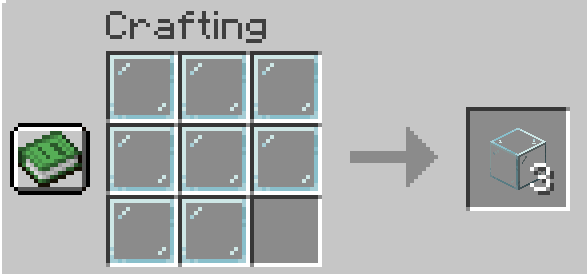 8 glass panes turn into 3 glass blocks