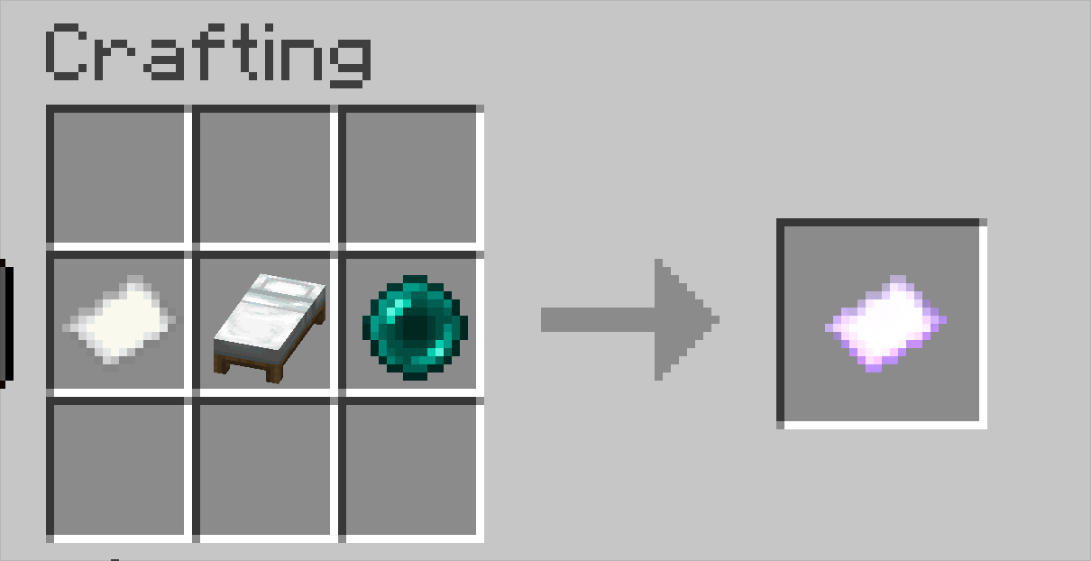 Crafting Recipe (Shapeless) for the scroll.