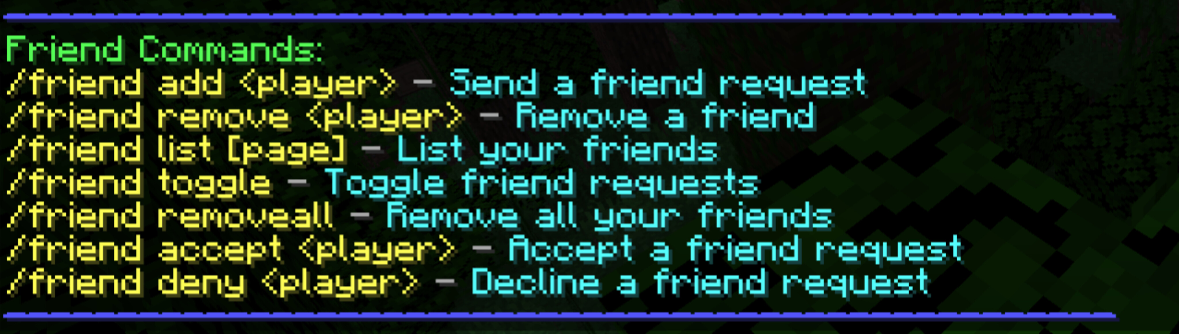 Commands