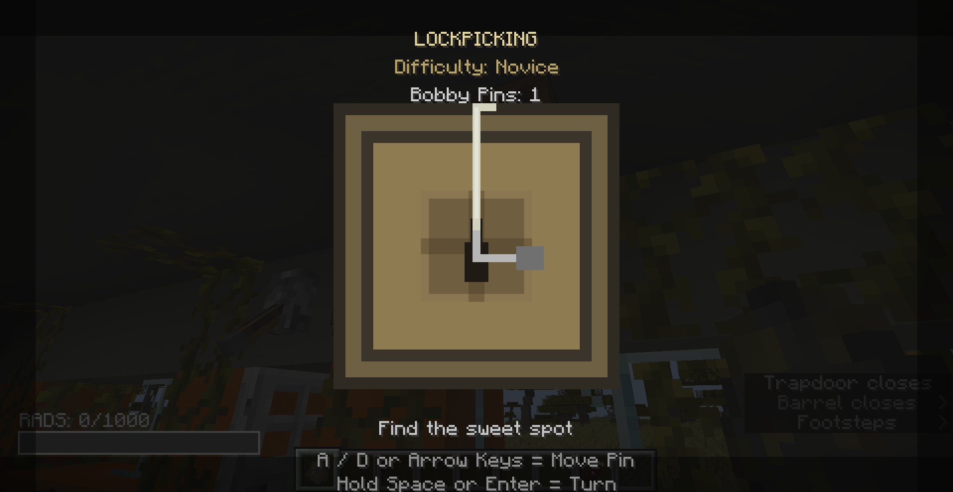 lockpicking minigame