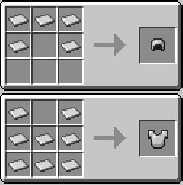 helmet and chestplate recipe