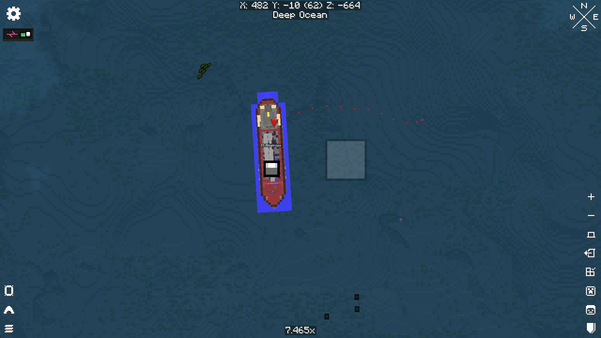 Train Inside the Create Aeronautics contraption or Sable Sub-level appears on the map