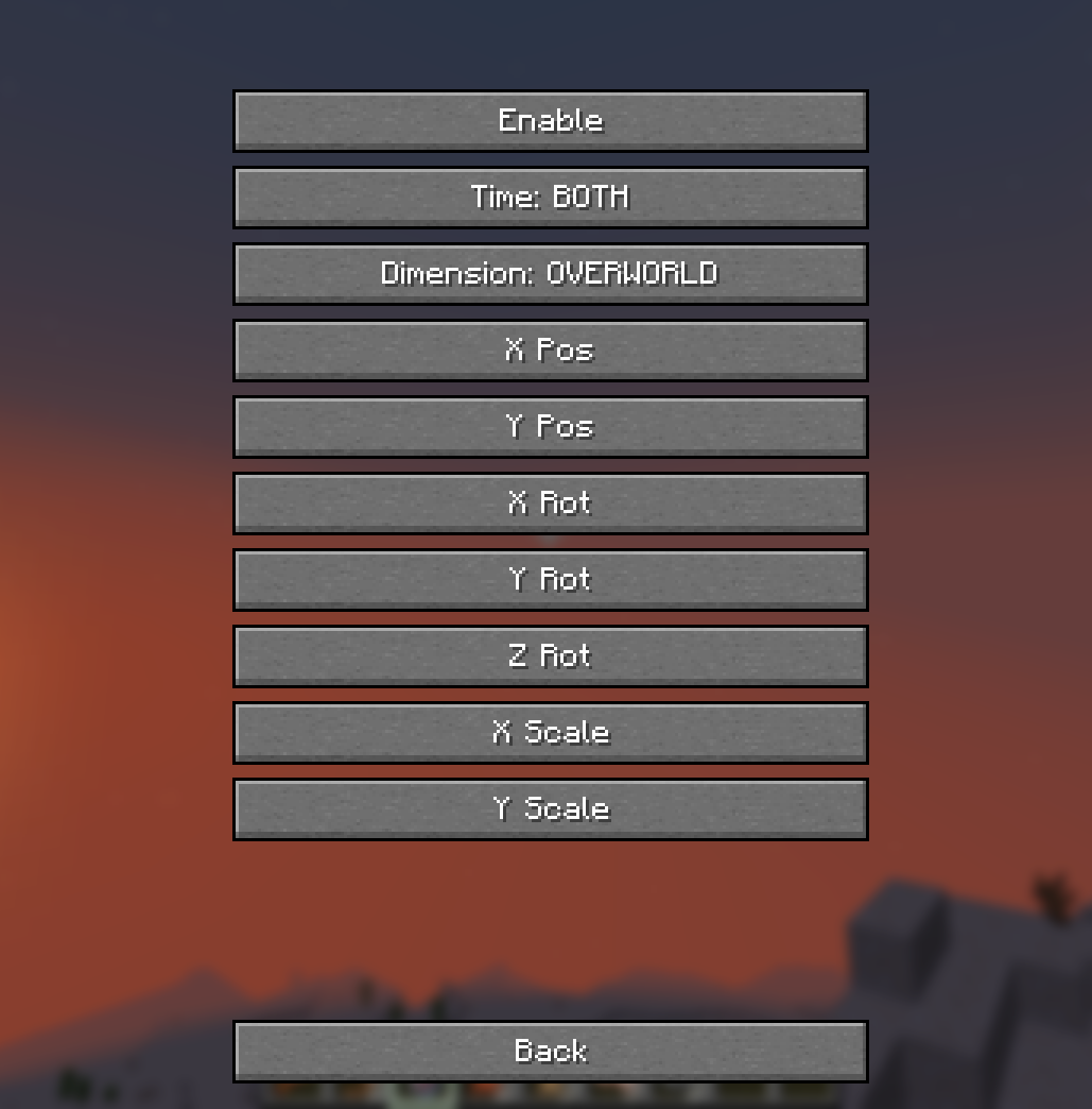media properties menu