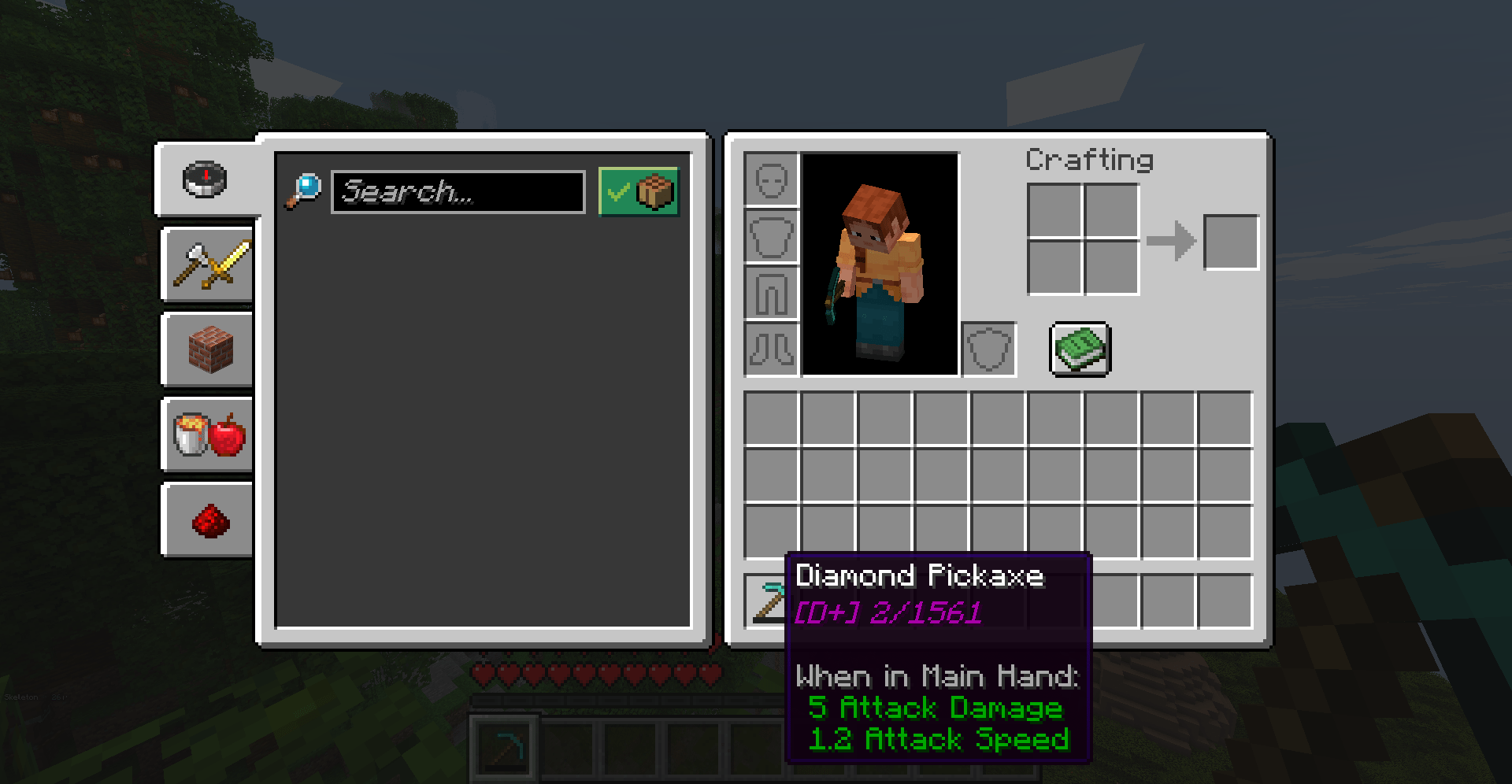 显示物品描述标签中每件物品的耐用度