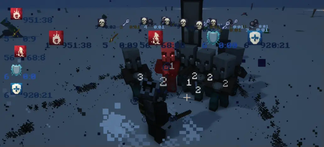 Let the potion effect icons be displayed more intuitively above the entity's head.  Support in-game configuration  If you have the epicfight mod, it will cancel the display of the potion effect icon next to the health bar on top of the epicfight mod. This module will automatically exclude entities and potion effects that have not been translated, such as those with long names separated by '.'