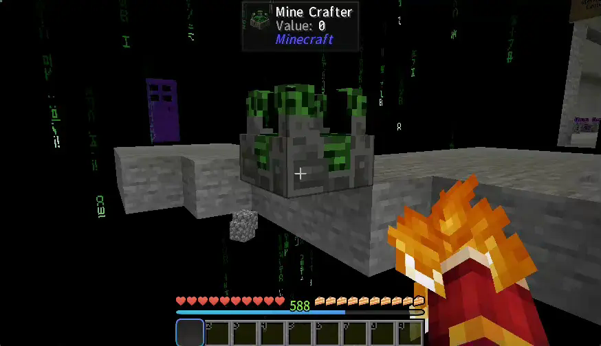 MineCrafter survived the explosion.