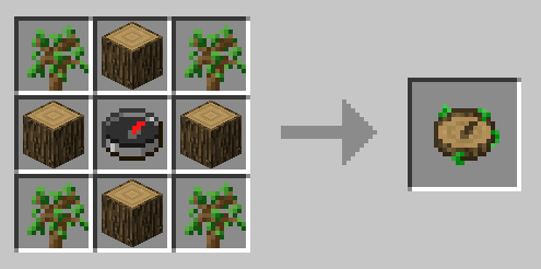 The crafting recipe