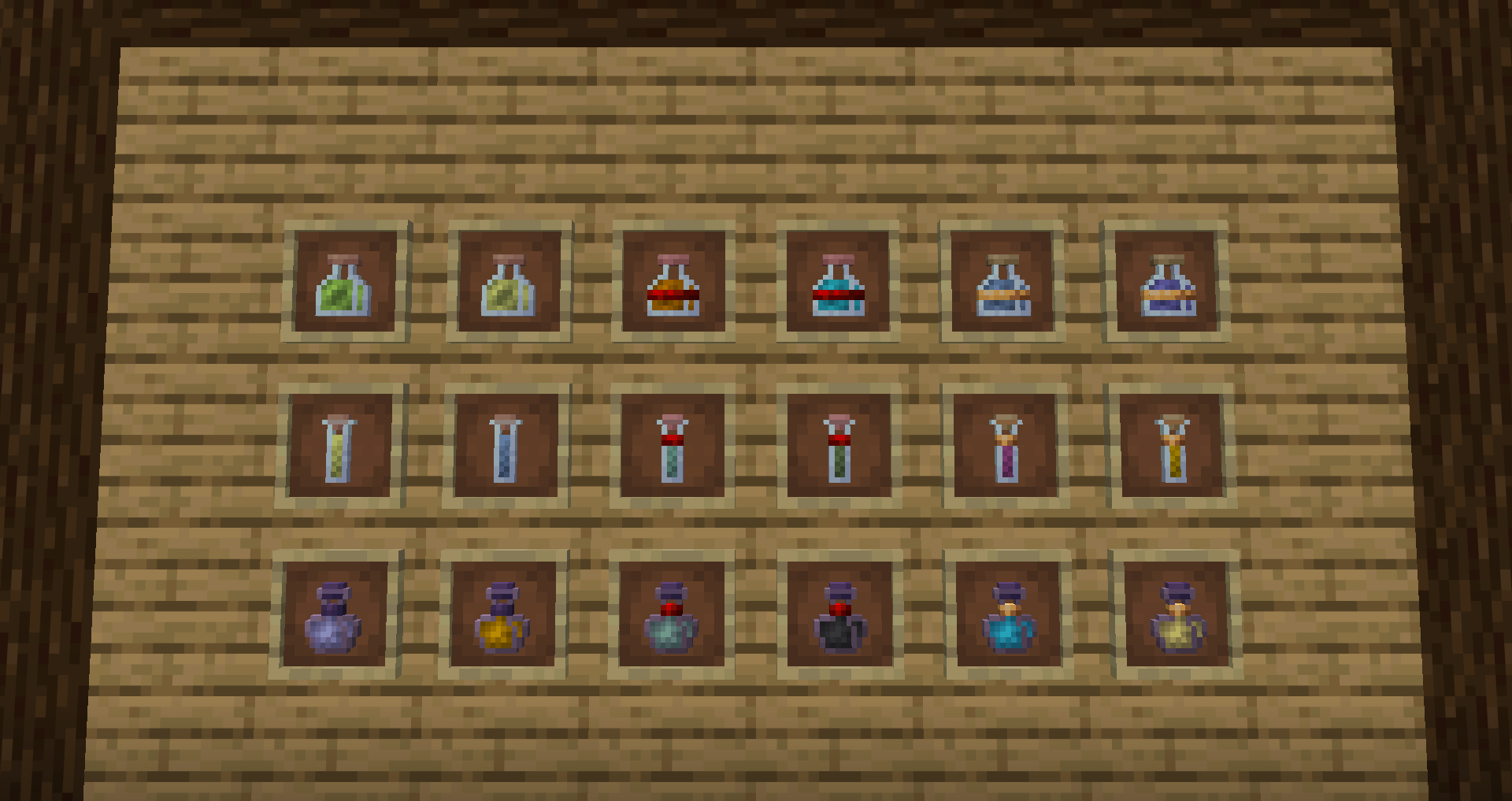 A variety of potions