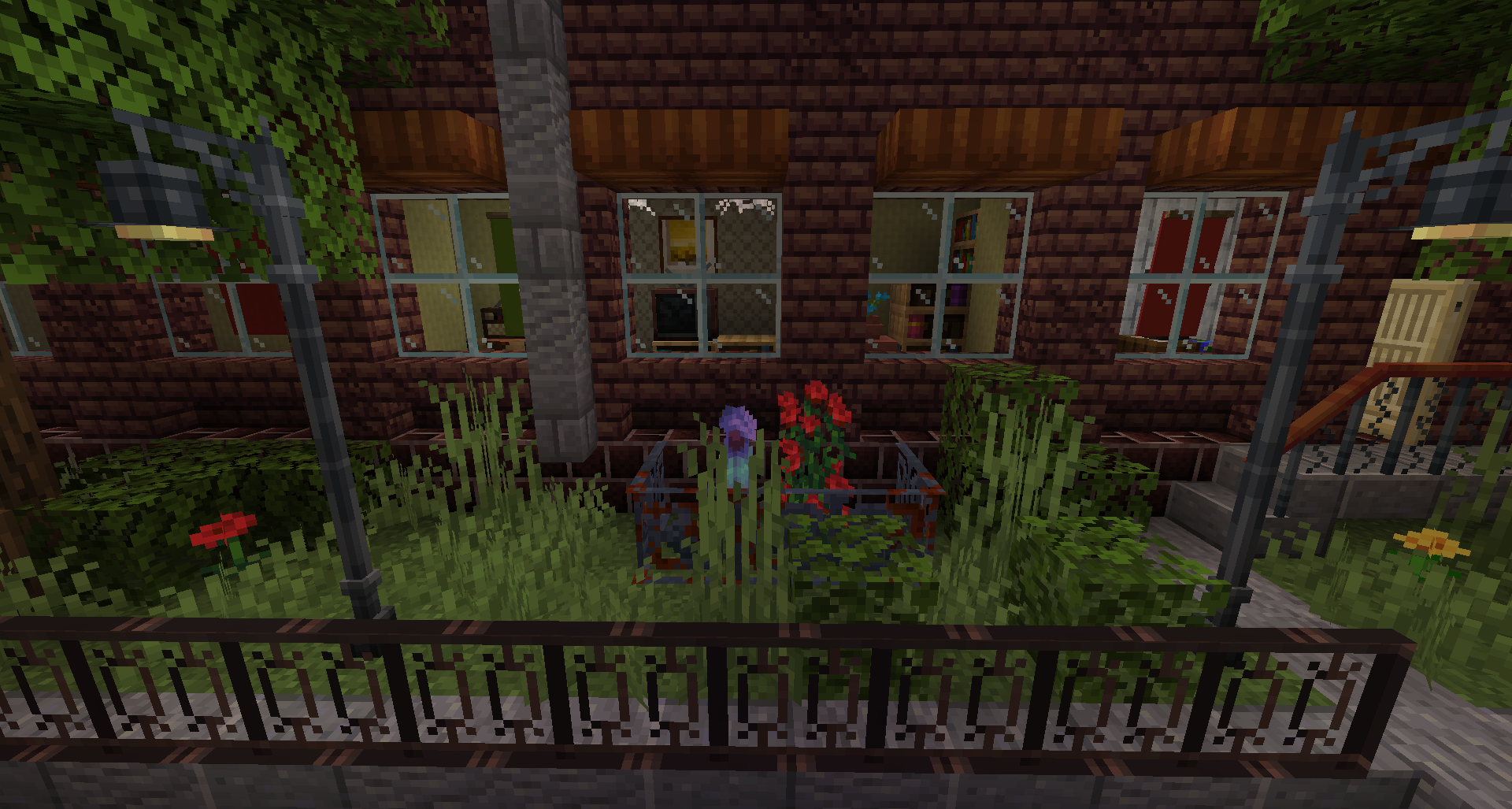 A street made using blocks from the mod