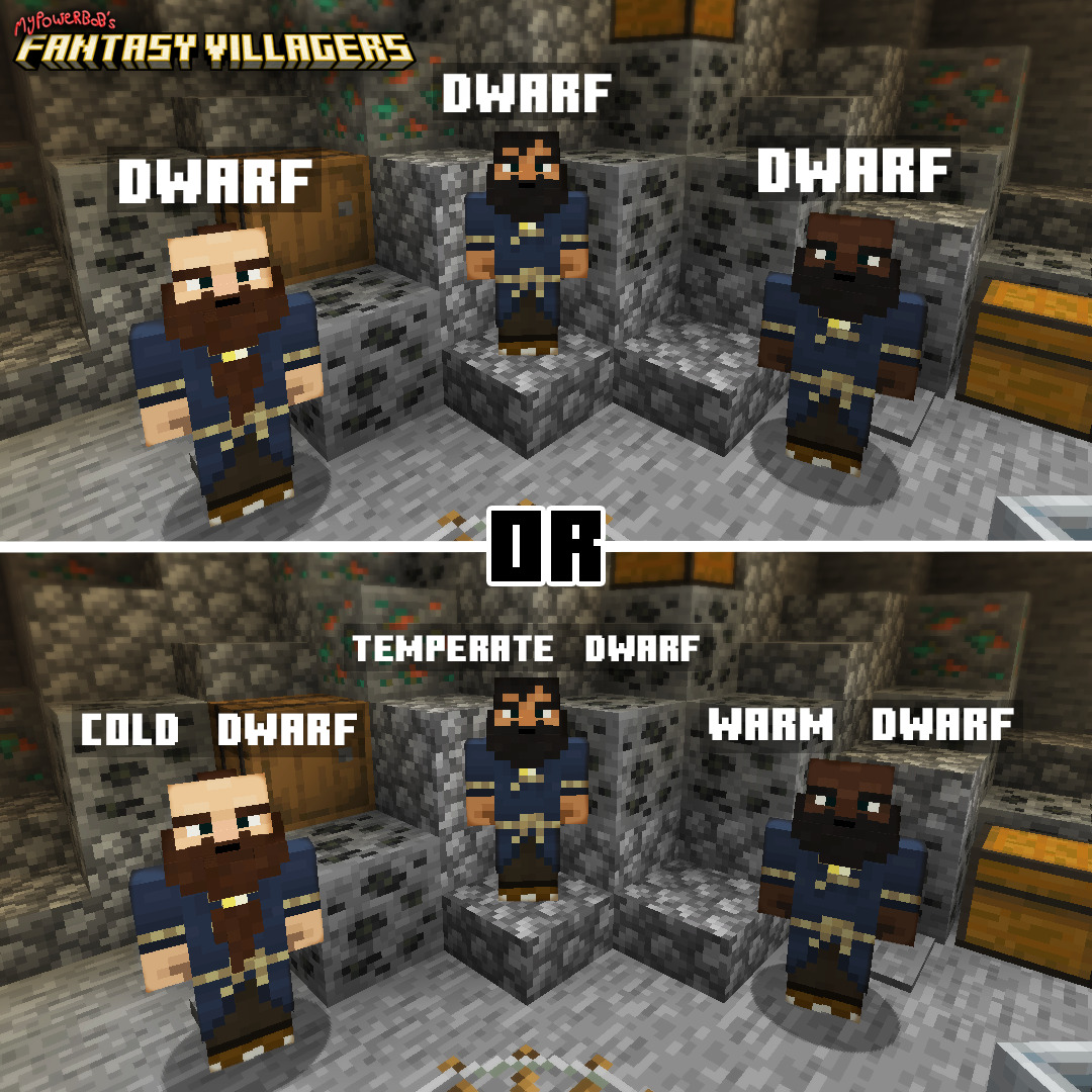 A showcase of the two different categories of names you can use to trigger the resource pack. Version 2