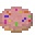 Pink glazed donut with rainbow sprinkles