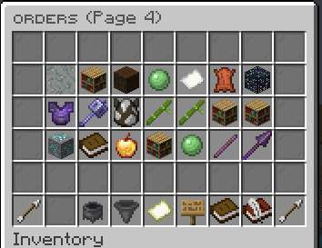 Order Area, Shows all Orders.