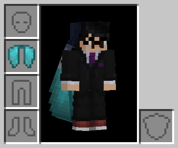 Example of Elytra in Chestplate slot