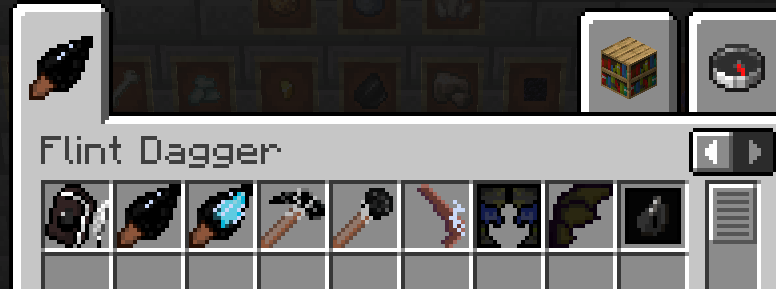 The mod in the Creative menu