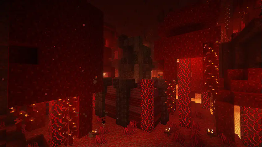 The Reinforced Piglin Tower with Shaders
