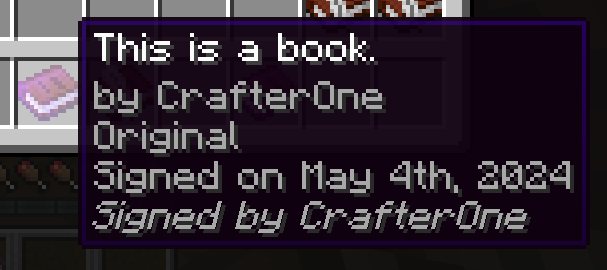 signed book