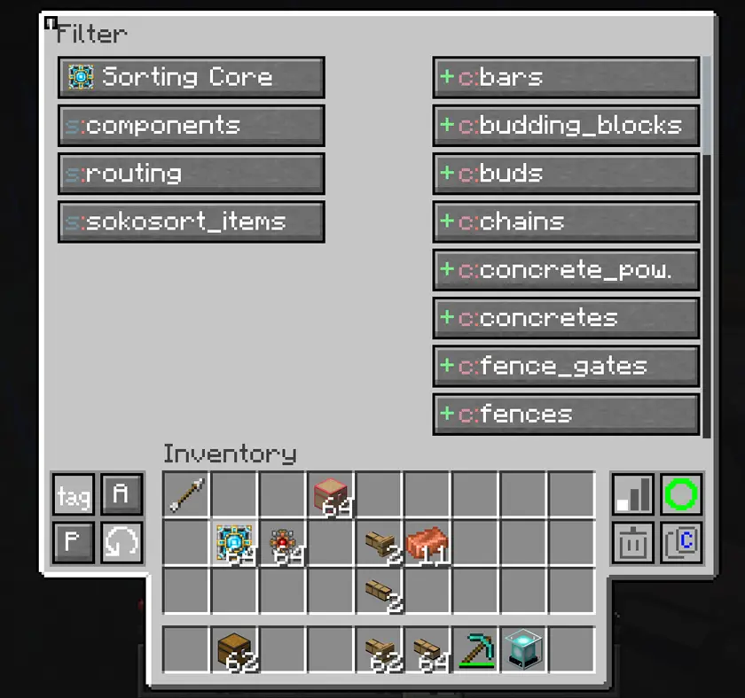 filter GUI