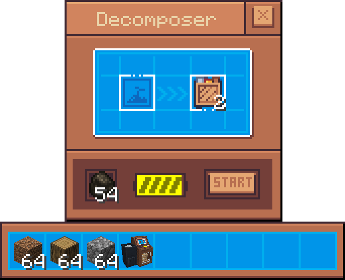 Raw Material Crafting Recipe