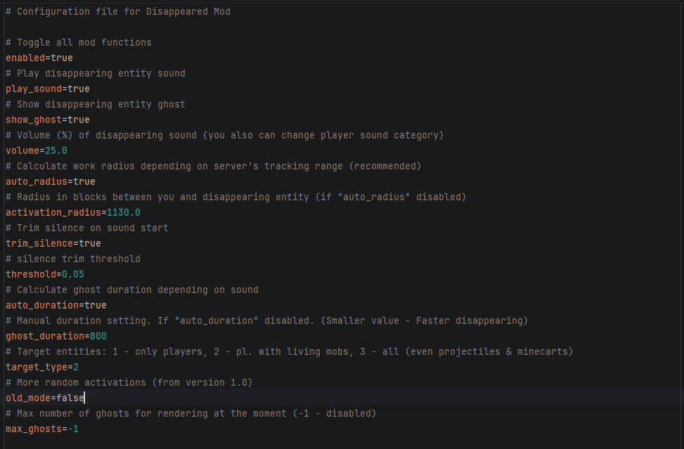 configuration file