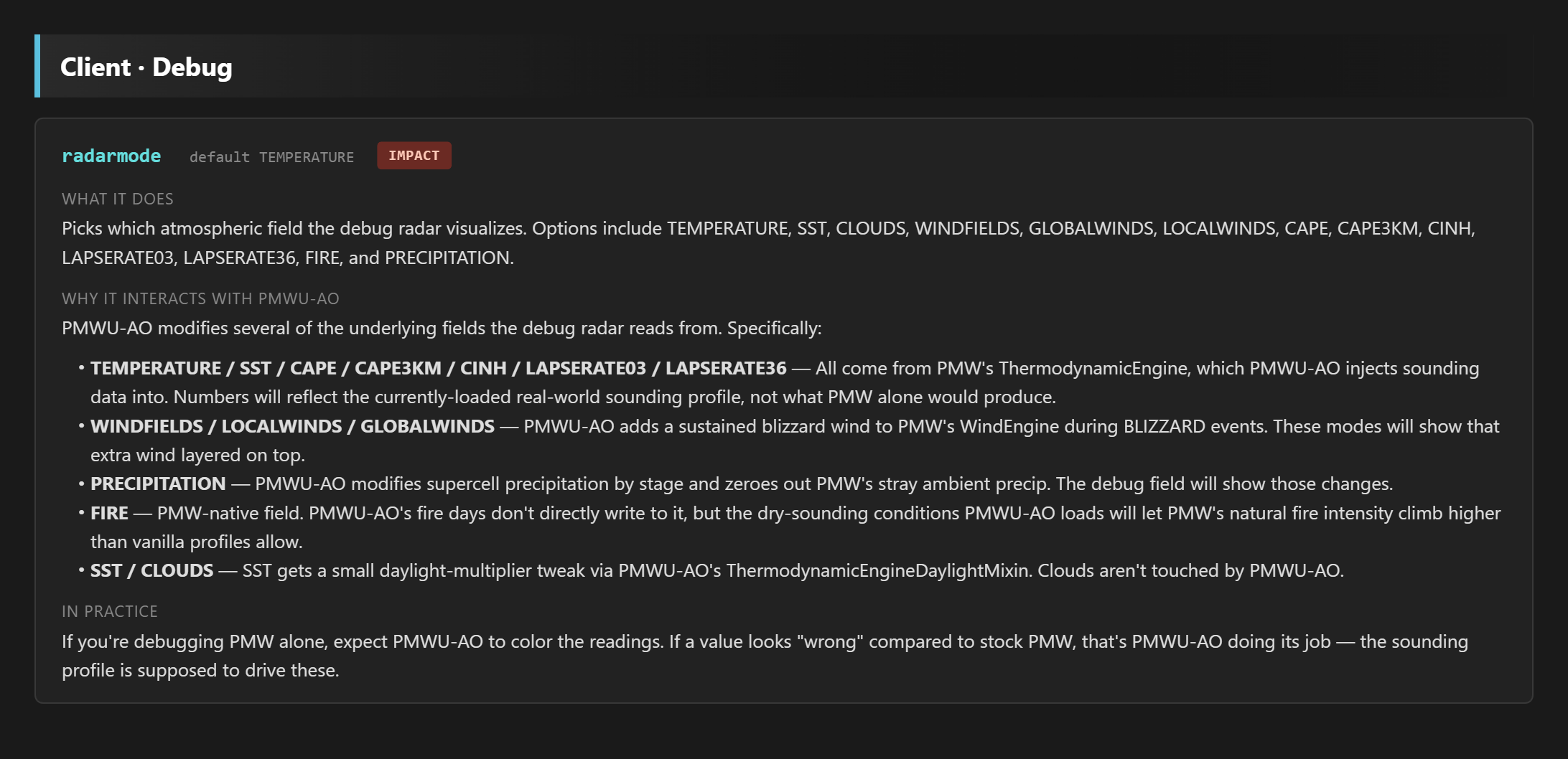 Client · Debug