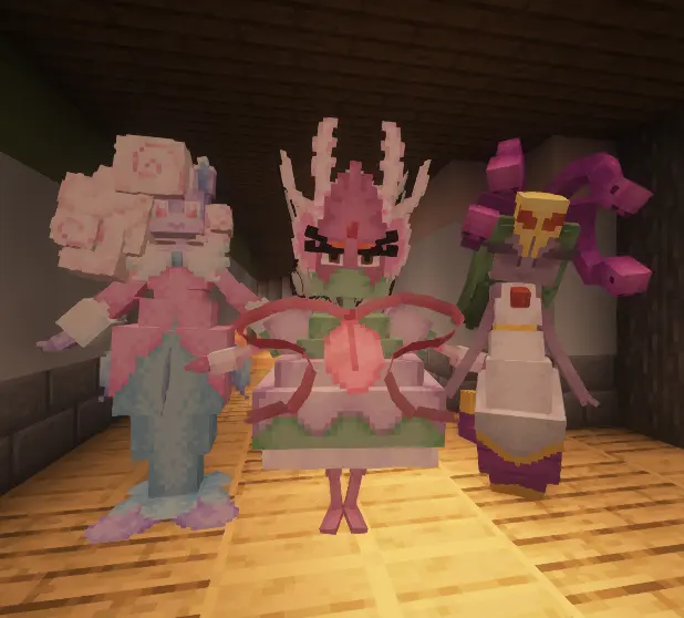 Mermadame, Whimserina and Onehts, all tanding together!