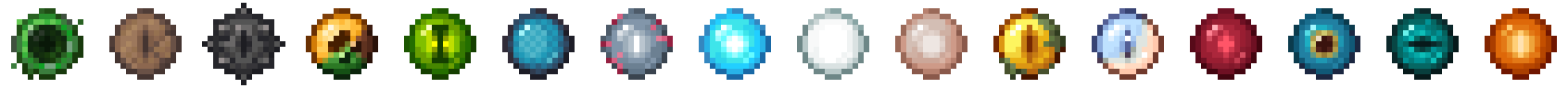 All of the eyes added by Hero's Journey