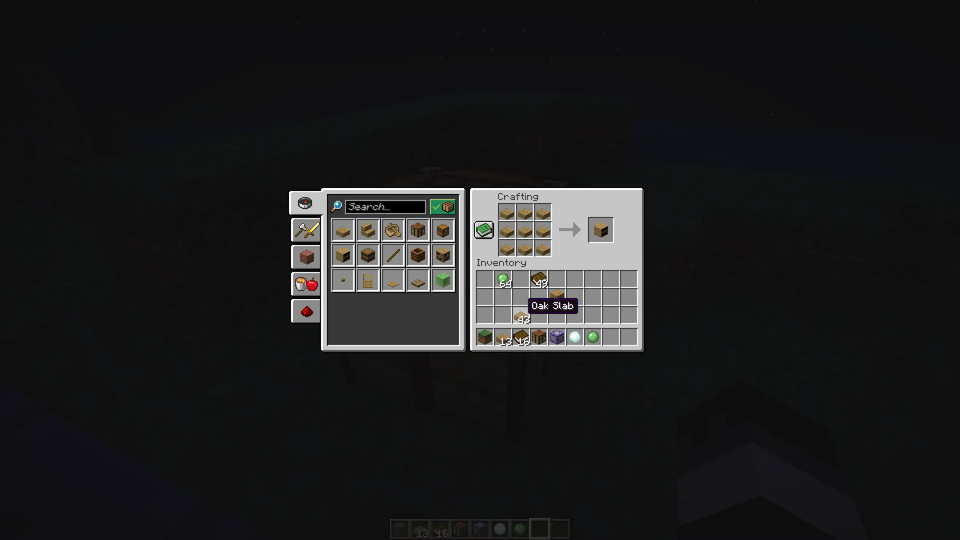 An image of an tweaked chiseled bookshelf recipe