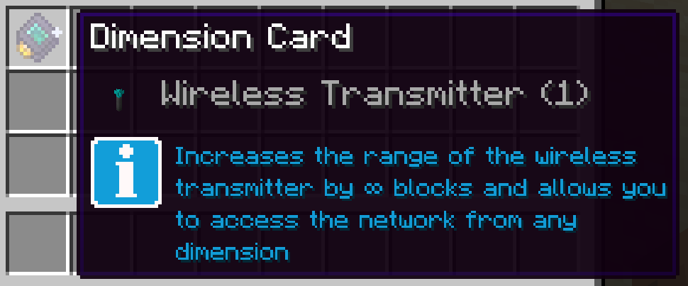 Dimension Card