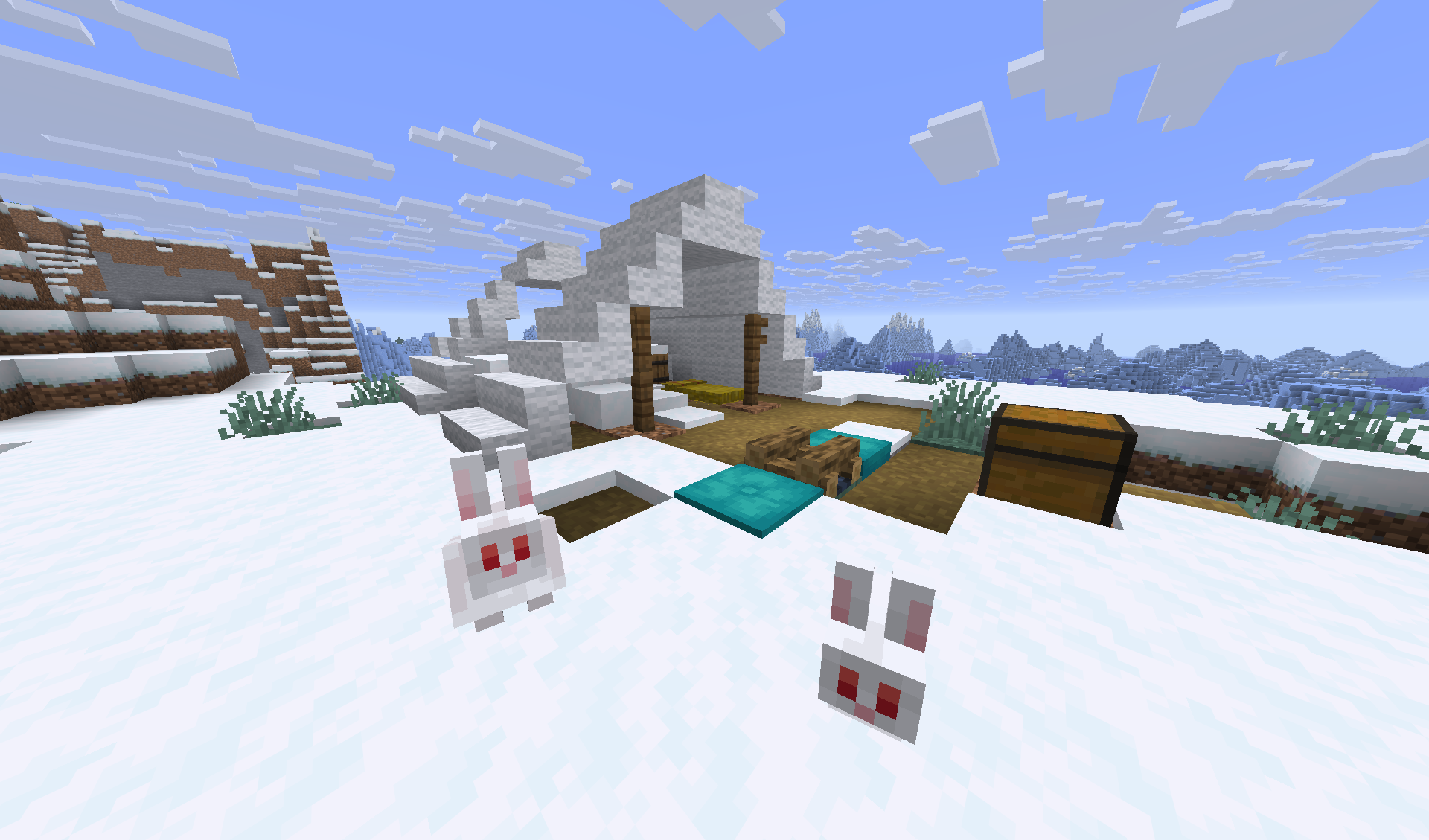 Abandoned camp generated in snowy plains, which cannot normally generate abandoned camps.