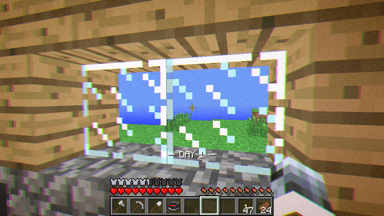 In the morning a popup reads: DAY 1. Wait... how do they have full iron armor in day 1?
