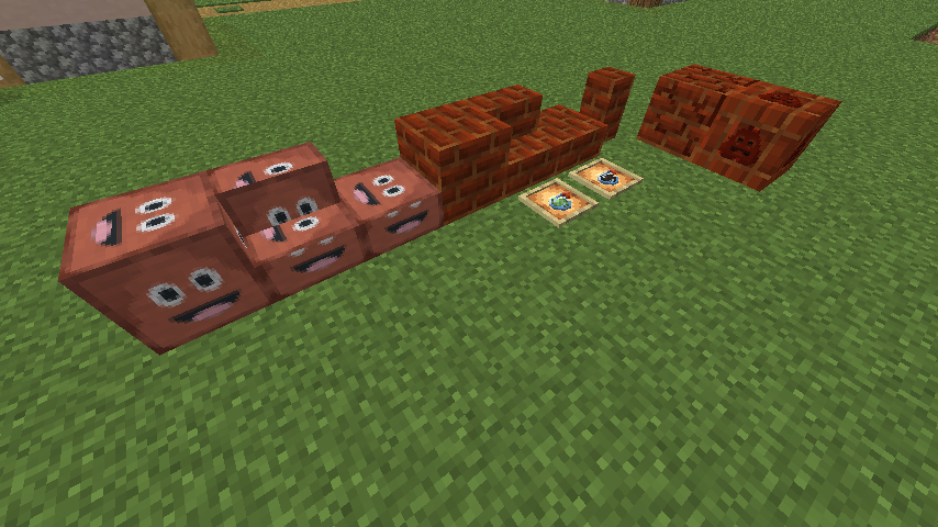 Smooth poop blocks, poop bricks, and potions