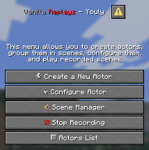 Vanilla Replays - Main Menu