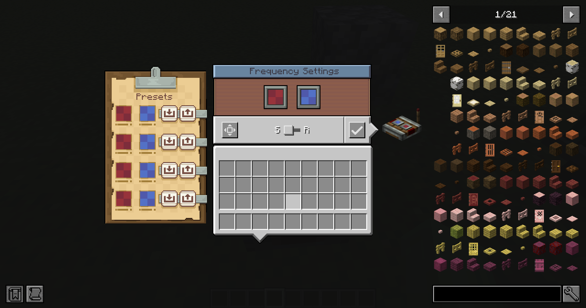 Redstone Link GUI 1.9.1
