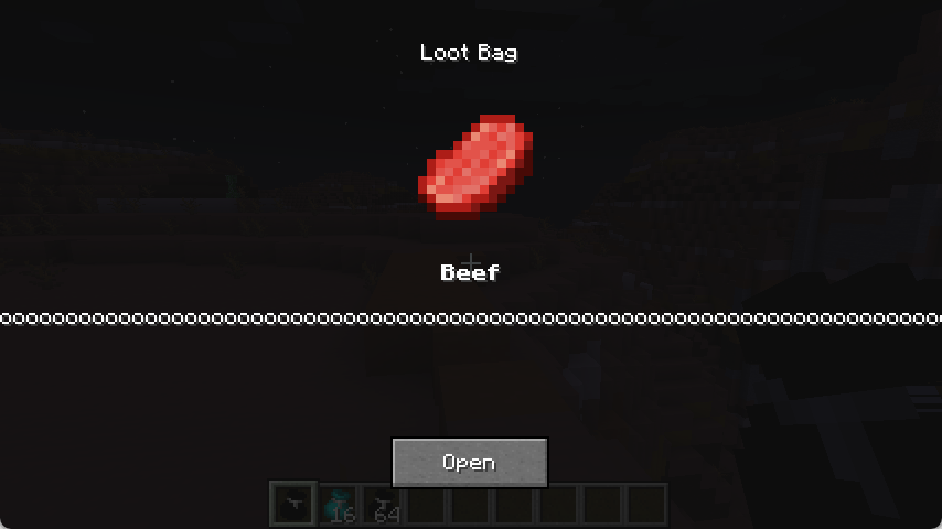 single loot bag