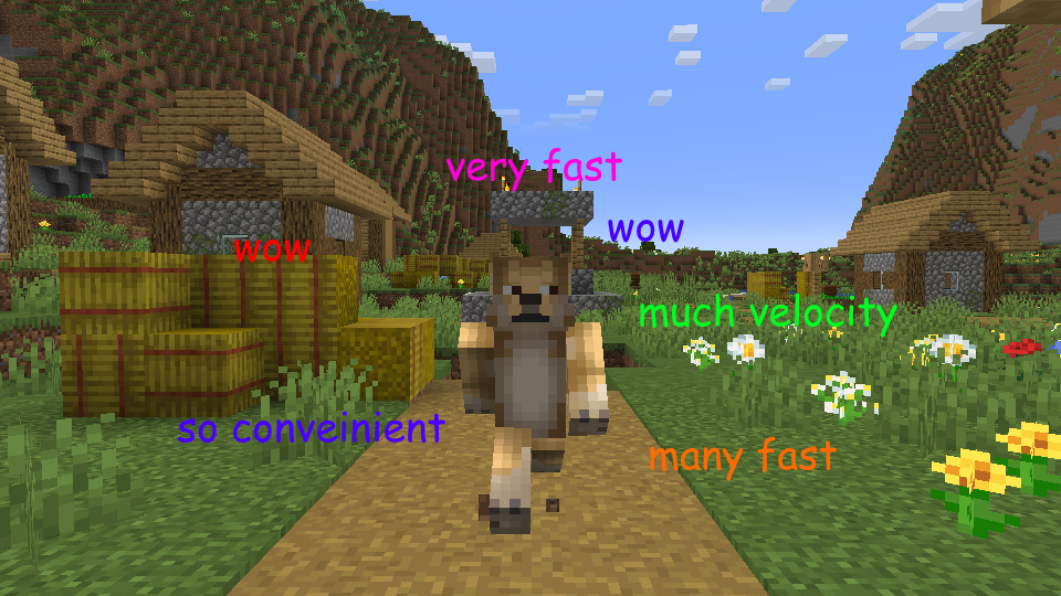 screenshot of a player running towards the camera