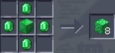 Armored emerald block craft