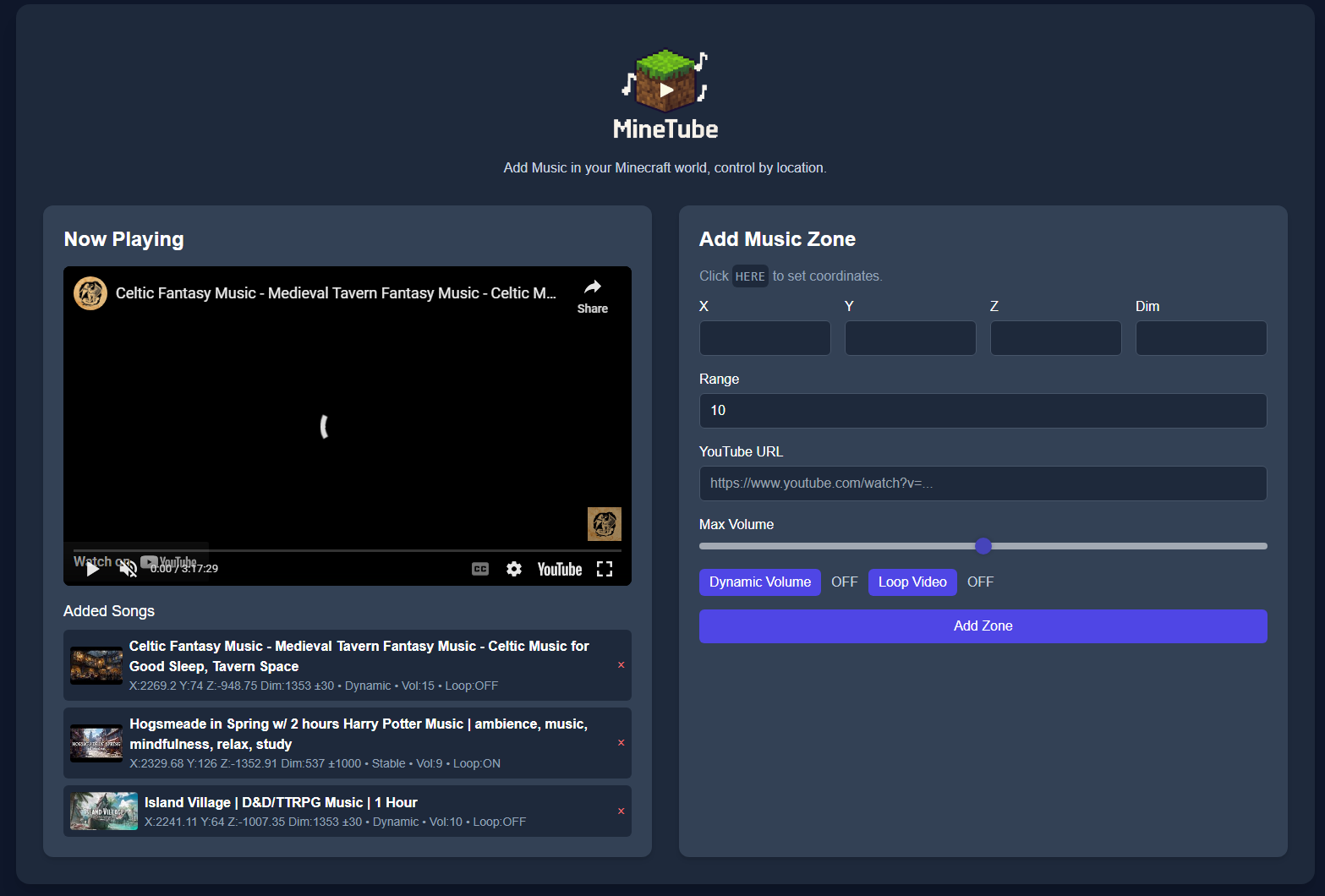MinetubeUI