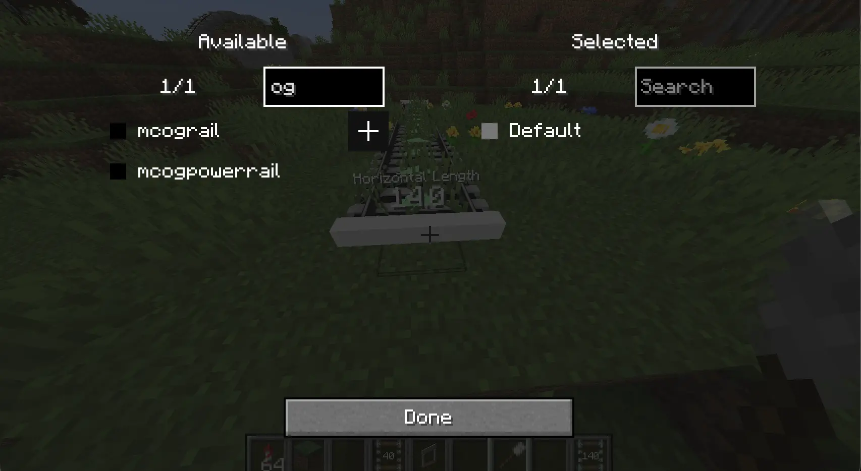 Choose mcograil or mcogpowerrail.