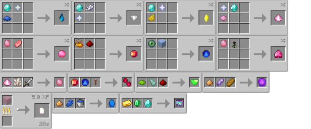 recipes for gems