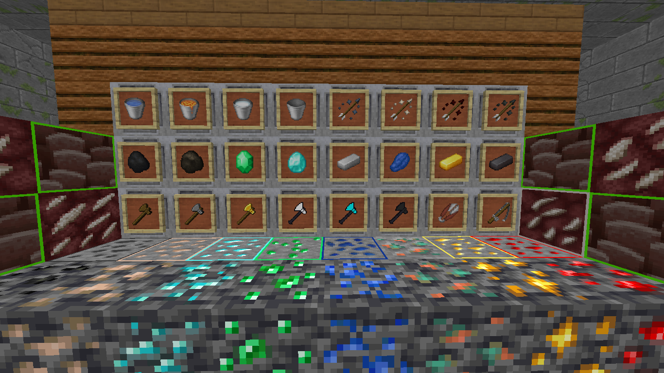 Items and Ore blocks