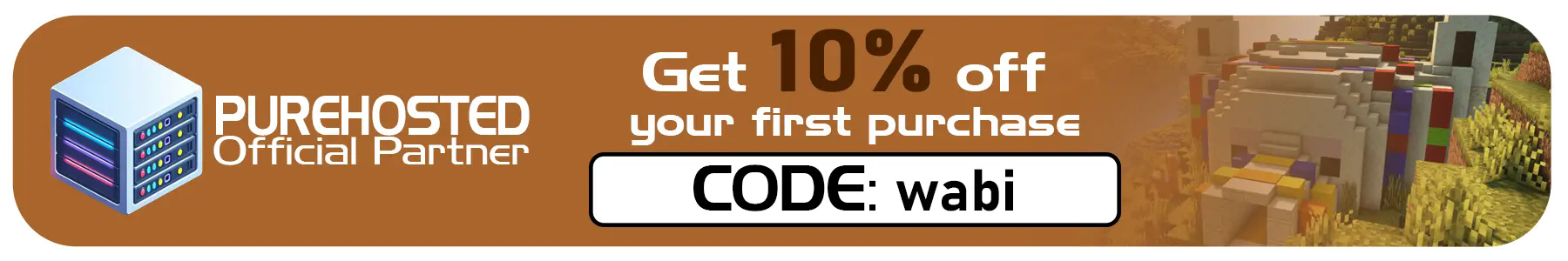 purehosted servers 10% coupon, wabi-sabi custom