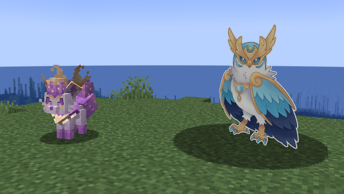 Fakemon model and Fakemon paper cutout
