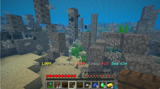 A coral reef that has died