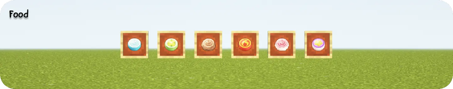 Figure 2. Food items being displayed as example