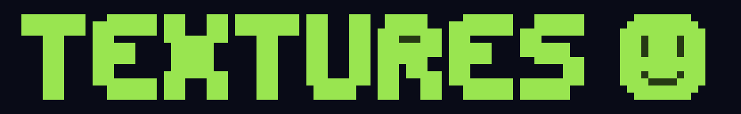 Banner saying Textures with a Smiley Face